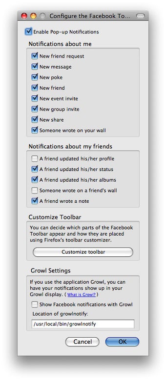 Image 0 pour Facebook Toolbar