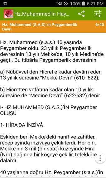 Bild 0 für Hz.Muhammed'in Hayatı