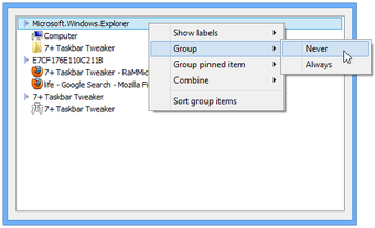 7+ Taskbar Tweakerの画像1