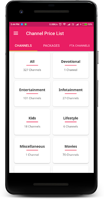 TRAI Channel Price List for DTH and Cable