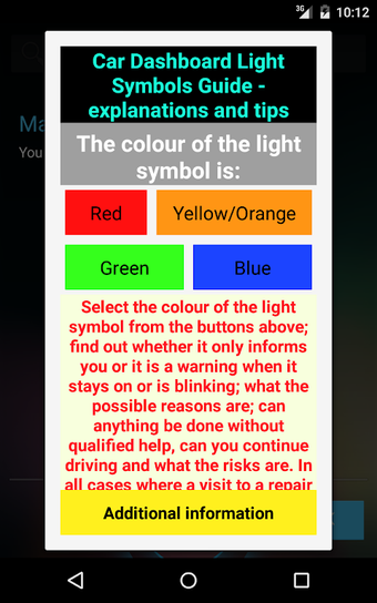 Car Dashboard Light Symbols