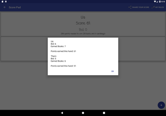 Spades Score Pad