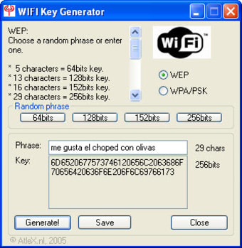 WiFi Key Generator