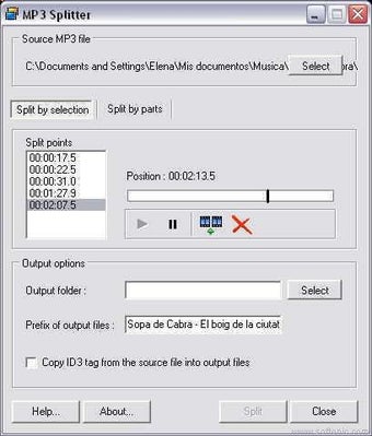 Image 0 pour MP3 Splitter