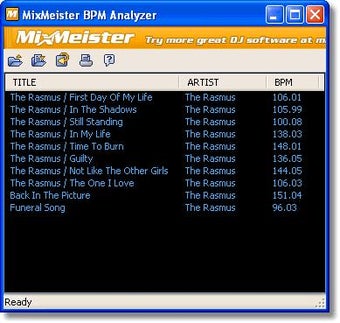 Obraz 0 dla MixMeister BPM Analyzer