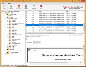 Vartika MSG to PST Converter Software