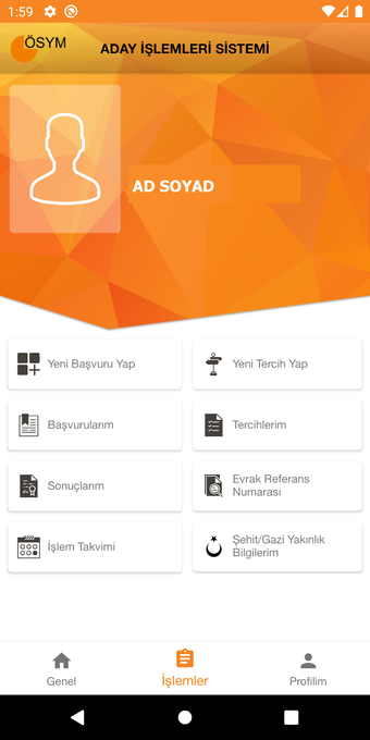 Obraz 0 dla ÖSYM Aday İşlemleri Siste…