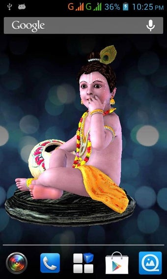 3D Krishna (Laddu Gopal) Live Wallpaper