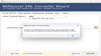 Image 0 pour BitRecover eM Client Conv…