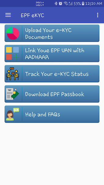 Image 0 for EPF KYC Upload, Link EPFO…