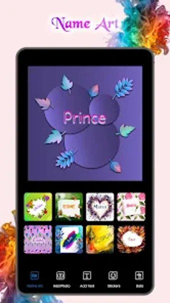 Stylish Name Art Photo Ed…の画像0