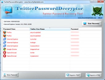 Image 1 pour Twitter Password Decrypto…