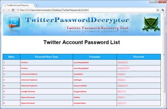 Immagine 0 per Twitter Password Decrypto…