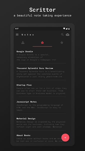 Scrittor -  A simple note app