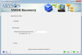 Image 0 for Aryson VMDK Recovery Tool