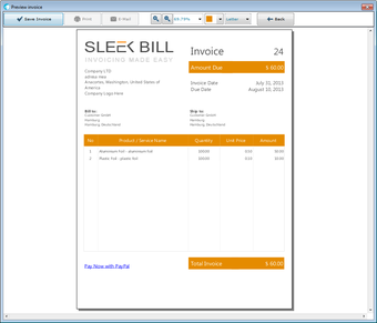 Imagen 0 para Sleek Bill