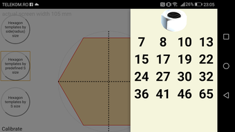 Screen caliper