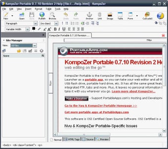 Imagen 4 para KompoZer Portable