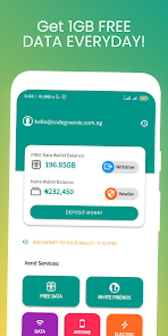Bild 0 für Vend: Earn 1GB Data Daily