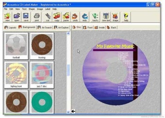 Immagine 0 per Acoustica CD/DVD Label Ma…