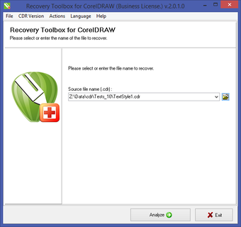 Recovery Toolbox for CorelDRAW