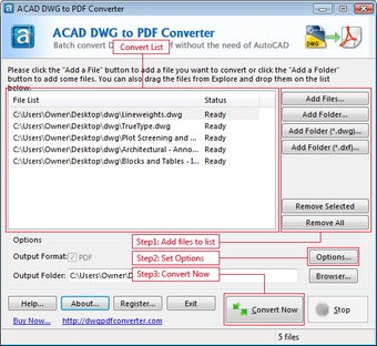 ACAD DWG to PDF Converter