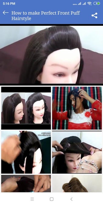 Puff Hairstyle For Girls …的第0张图片