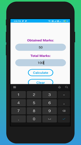 Marks Percentage Calculator