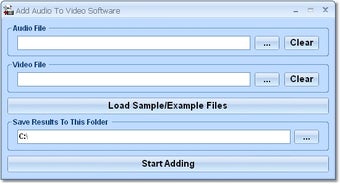 Add Audio To Video Software