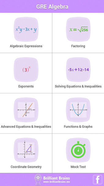 Immagine 0 per GRE Math : Algebra Review…