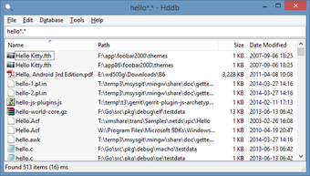 Hddb File Search