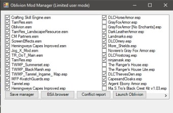 Oblivion mod manager (OBMM)