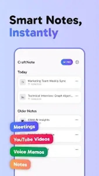 Image 0 pour CraftNote  AI Note Taker