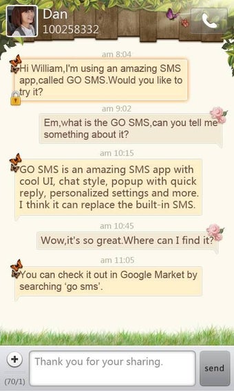 Image 0 pour GO SMS Pro Springtime the…