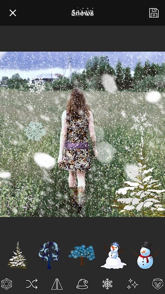 Bild 0 für Snowfall Overlay Photo Ap…