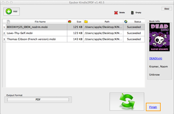 Kindle to PDF Converter for Mac