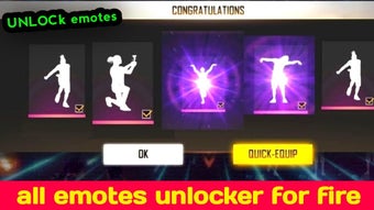 Bild 0 für emote unlocker : ff fire …