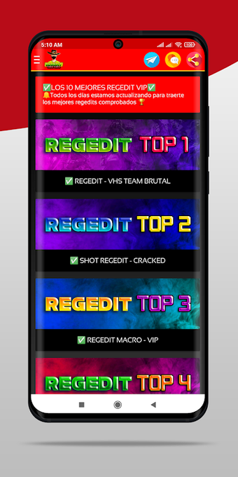 Image 0 pour REGEDIT MOBILE VIP - ALL …