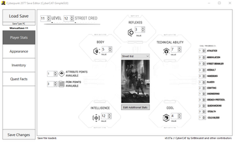 Obraz 0 dla Save Editor (Project Cybe…