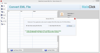 Bild 0 für MailsClick Convert EML Fi…