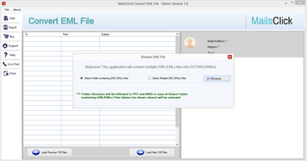Obraz 0 dla MailsClick Convert EML Fi…