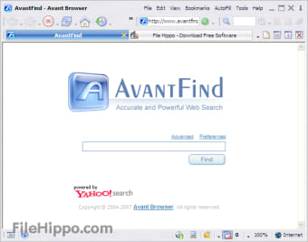 avant browser 11.7 build 45