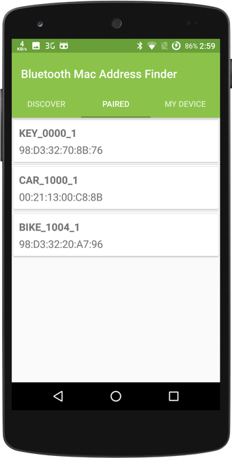 Imagen 0 para Bluetooh Mac Address Find…