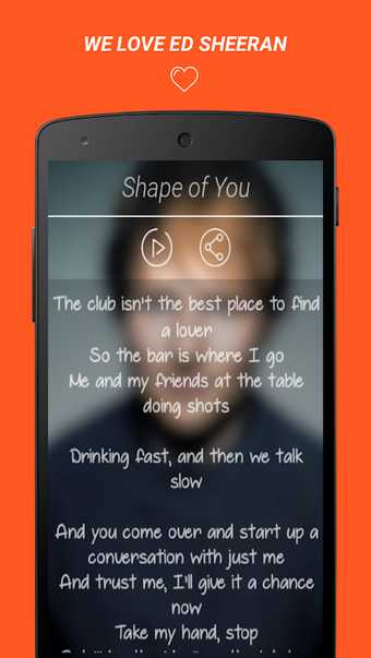 Image 0 for Ed Sheeran Lyrics