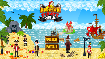 Pretend Pirate Town Life: Explore Sea Treasure