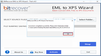 Imagen 0 para BitRecover EML to XPS Wiz…