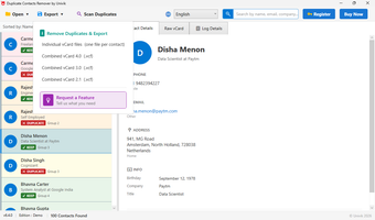 Imagen 0 para Univik Duplicate Contacts…