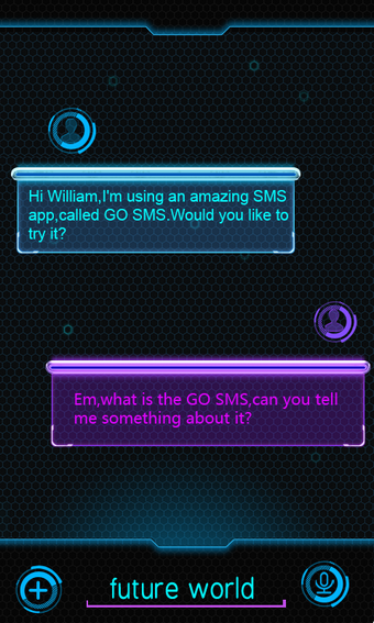 Image 0 pour GO SMS PRO FUTUREWORLD TH…