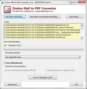 Bild 0 für Zimbra Mail to PDF Conver…