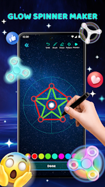 Bild 0 für Glow Finger Spinner: Fun …